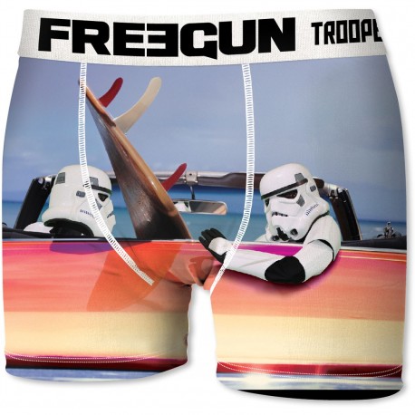 Boxer Garçon Freegun Storm Troopers Surf Bleu