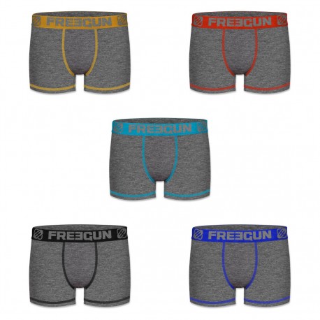 Lot de 5 boxers Homme Freegun Jean Multicolore
