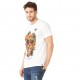 T-shirt Homme Freegun Flowers Blanc