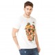 T-shirt Homme Freegun Flowers Blanc
