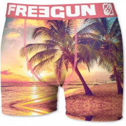 Boxer Garçon Freegun Flamant Rose Rose