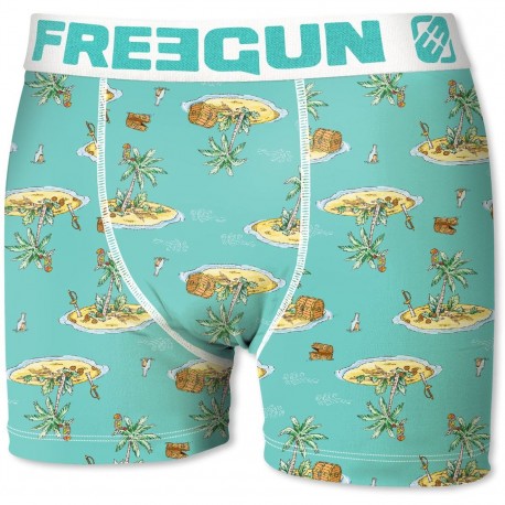 Boxer Garçon Freegun Trésor Bleu