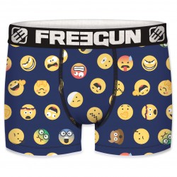 Boxer Garçon Freegun Badges Bleu