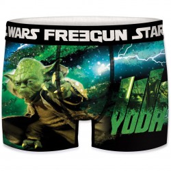 Boxer Garçon Freegun Starwars Yoda Vert