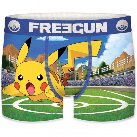 Boxer Garçon Freegun Pokemon Stade Vert