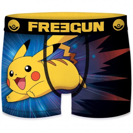 Boxer Garçon Freegun Pokemon Fusion Jaune