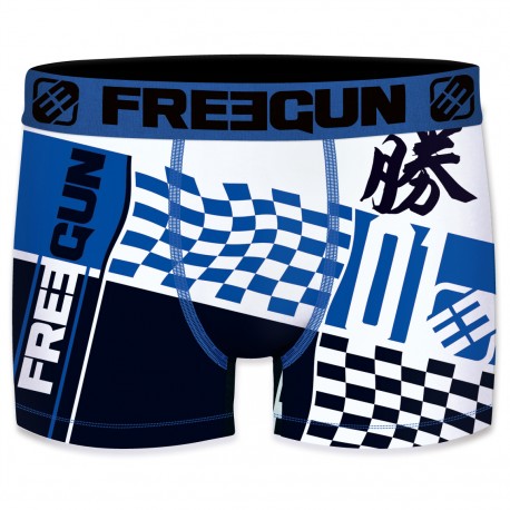 Boxer Garçon Freegun Flag Bleu