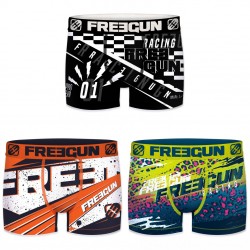 Lot de 3 boxers Garçon Freegun Multicolore