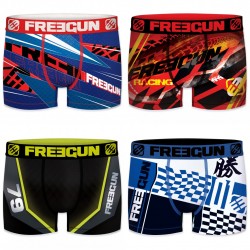 Lot de 4 boxers Garçon Freegun Multicolore