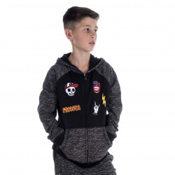 Sweat à capuche zippé Freegun Noir et Gris