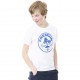T-shirt Freegun Palmier Blanc et Bleu