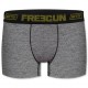 Lot de 4 Boxers Homme Freegun Uni Gris Chiné