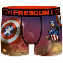 Boxer Homme Freegun Marvel Captain America Rouge