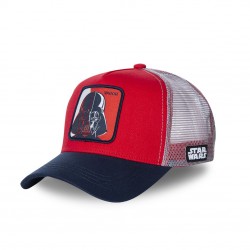 Casquette Capslab Star Wars Dark Vador Rouge filet Gris