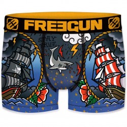 Boxer Homme Freegun Pirate Gris