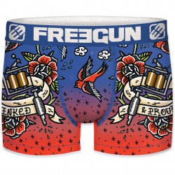 Boxer Homme Freegun Bird Bleu
