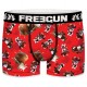 Boxer Homme Freegun Lapins Crétins Cow Boy Rouge