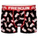 Boxer Homme Freegun Lapins Crétins Christmas Noir