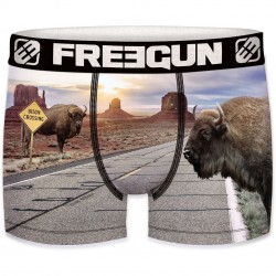 Boxer Homme Freegun Bison Gris