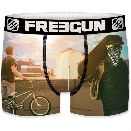 Boxer Garçon Freegun Free Ride Gris