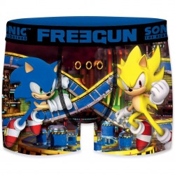 Boxer Garçon Freegun Sonic Duel Bleu