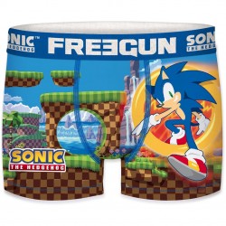 Boxer Garçon Freegun Sonic Game Bleu