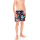 Boardshort court garçon Freegun Graf Rouge et Bleu