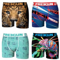 Boxers homme microfibre Packx4 Freegun E2
