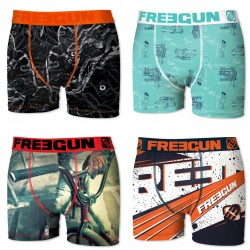 Boxers homme microfibre Packx4 Freegun E5