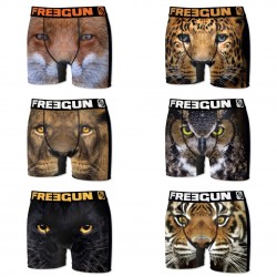 Boxers homme microfibre Packx6 Freegun E1