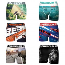 Boxers homme microfibre Packx6 Freegun E5
