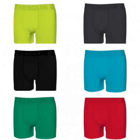Boxers homme coton Packx6 Freegun E1