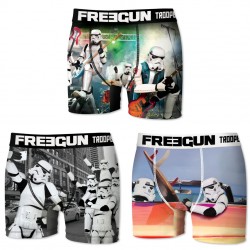 Boxers homme microfibre Packx3 Freegun Star Wars Storm Trooper E2