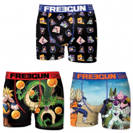 Boxers homme microfibre Packx3 Freegun Dragon Ball Z E2