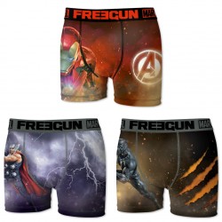 Boxers garçon microfibre Packx3 Freegun Marvel E2