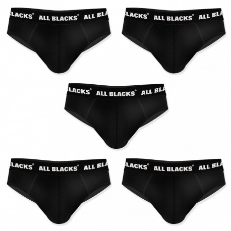 Lot de 5 slips ALL BLACKS Noir