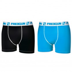 Lot de 2 Boxers Homme Freegun Noir