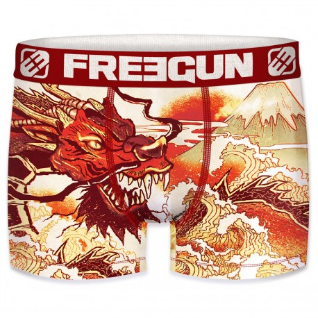 Boxer homme en microfibre Dragon Freegun Multicoloree