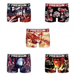 Lot de 5 Boxers homme Freegun Japonnais