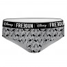 Boxer fille coton Freegun Disney Minnie Gris