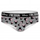 Lot de 2 boxers fille coton Freegun Disney Minnie Gris