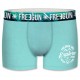Boxer garcon coton Freegun Wint Explore bleu turquoise