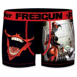Boxer homme microfibre DC Comics Harley & Joker Noir