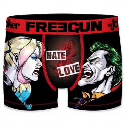 Boxer homme microfibre DC Comics Hate Love Noir