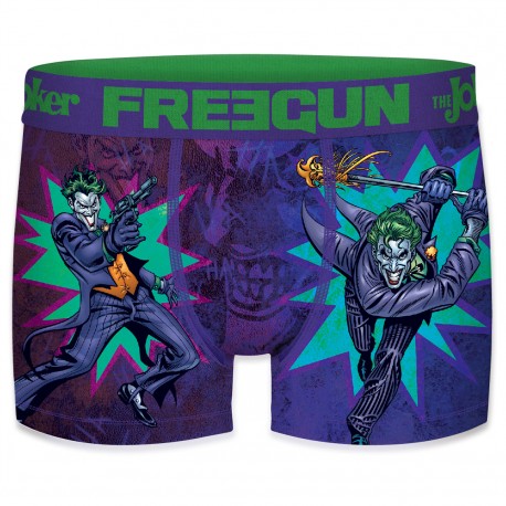 Boxer garcon microfibre DC Comics Joker Violet
