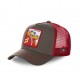 Casquette Capslab Sonic Dr Eggman Marron filet Rouge