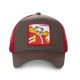 Casquette Capslab Sonic Dr Eggman Marron filet Rouge