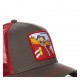 Casquette Capslab Sonic Dr Eggman Marron filet Rouge