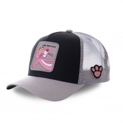 Casquette trucker Capslab Pink Panther Noir et Gris