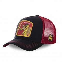 Casquette trucker Capslab Saint Seiya Sagitairus Noir